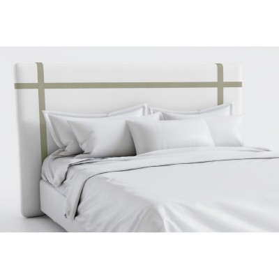 Carlota NZ off-white headboard with green ribbon  - 28