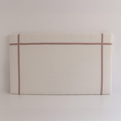 Carlota NZ off-white headboard with pink ribbon  - 29