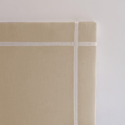 Carlota NZ linen headboard with off-white ribbon  - 30