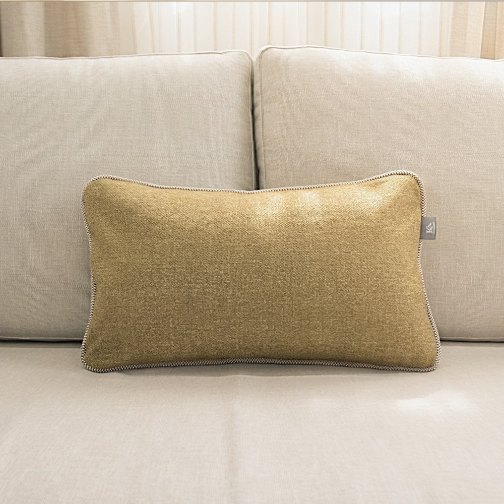 Maché mustard cushion cover pack  - 8