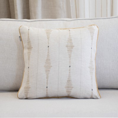 Pedro mustard cushion cover with piping  - 13
