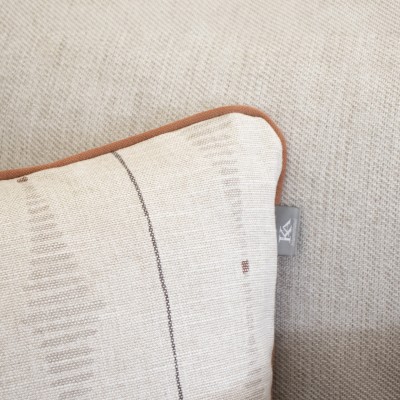 Pedro mink cushion cover with rust piping  - 41