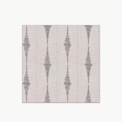 Pedro graphite cushion cover with beige piping  - 25