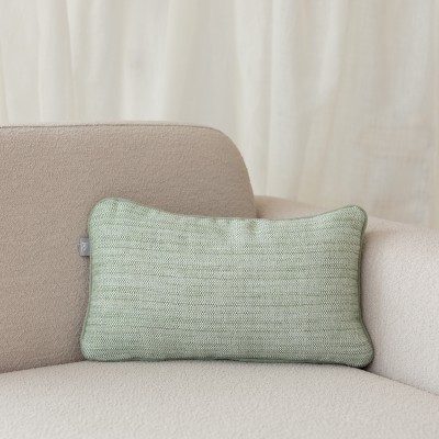 Viana green cushion cover with piping  - 38