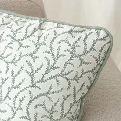 Brezo green cushion cover with piping  - 41