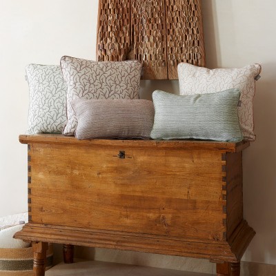Brezo blackberry cushion cover with piping  - 17