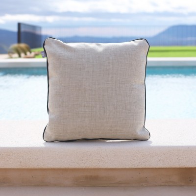 Trebah earth cushion cover with black piping  - 1