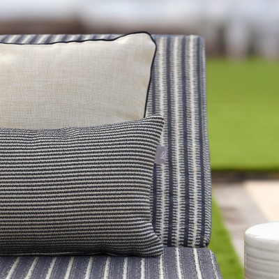 Trebah earth cushion cover with black piping  - 4
